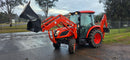 KIOTI NX6020 4WD HST CABIN TRACTOR, FEL, 4in1 & BACKHOE-2