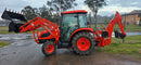 KIOTI NX6020 4WD HST CABIN TRACTOR, FEL, 4in1 & BACKHOE-1
