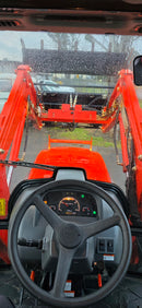 KIOTI NX6020 4WD HST CABIN TRACTOR, FEL, 4in1 & BACKHOE-9
