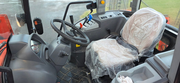 KIOTI NX6020 4WD HST CABIN TRACTOR, FEL, 4in1 & BACKHOE