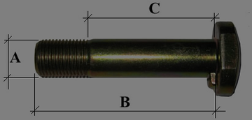 B1756 - NUT FRONT WHEEL 1/2"UNF=TE20, MF35,135