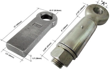 B2472 - 2"(51mm) HT SWIVEL TOW EYE