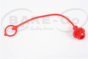B3378 - RED HYD PLUG=1/2" QR COUPLING