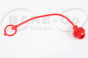 B3378 - RED HYD PLUG=1/2" QR COUPLING