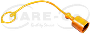 B3732 - YELLOW HYD CAP=1/2" QR COUPL