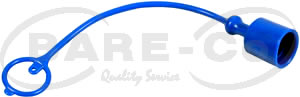 B3737 - BLUE HYD CAP=1/2" QR COUPLING