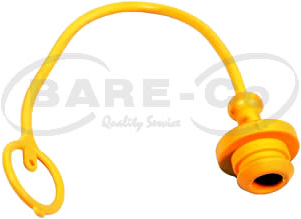B3739 - YELLOW HYD PLUG=1/2" QR COUPL