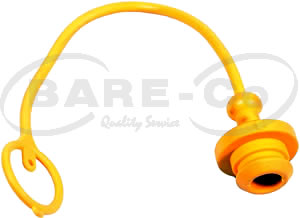 B3739 - YELLOW HYD PLUG=1/2" QR COUPL