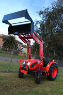 1 ONLY COMBO DEAL  58hp 4WD TRACTOR & 4in1 LOADER, CANOPY & FLAIL MOWER-2