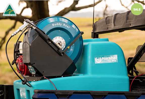 250L Buddy Marshal-Q UTV Compact Sprayer | 50m Buddy Smart Reel